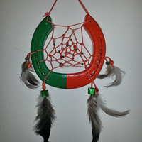 GreenandOrangeDreamCatcher