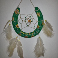GreenwithSunflowersDreamCatcher