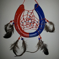 OrangeandBlueDreamCatcher