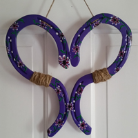 HeartPurplewithPurpleDaisies