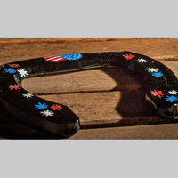 blackfirworksflagsideview : horse shoes
