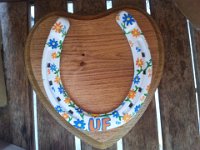 OakwithWhiteandOrangeandBlueFlowers