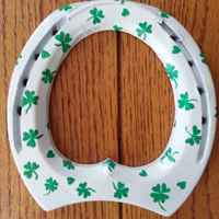 WhitewithGreenShamrocks